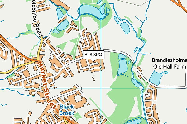 BL8 3PQ map - OS VectorMap District (Ordnance Survey)