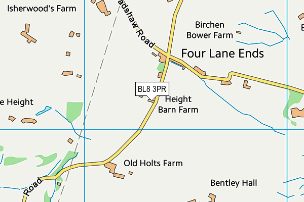 BL8 3PR map - OS VectorMap District (Ordnance Survey)