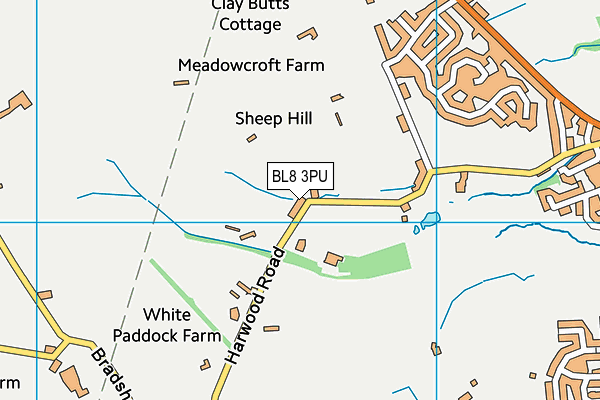 BL8 3PU map - OS VectorMap District (Ordnance Survey)