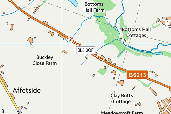BL8 3QF map - OS VectorMap District (Ordnance Survey)
