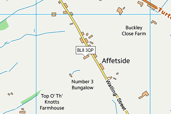 BL8 3QP map - OS VectorMap District (Ordnance Survey)