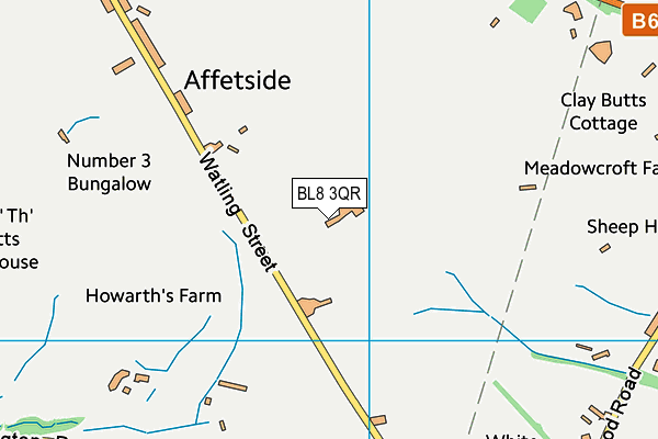 BL8 3QR map - OS VectorMap District (Ordnance Survey)