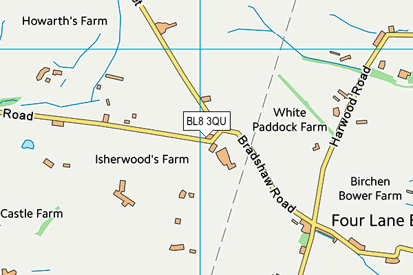 BL8 3QU map - OS VectorMap District (Ordnance Survey)