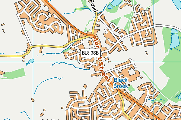 BL8 3SB map - OS VectorMap District (Ordnance Survey)