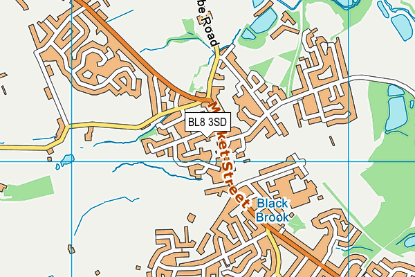 BL8 3SD map - OS VectorMap District (Ordnance Survey)