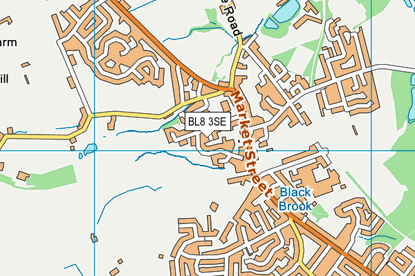 BL8 3SE map - OS VectorMap District (Ordnance Survey)