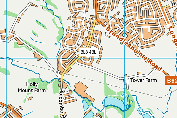 BL8 4BL map - OS VectorMap District (Ordnance Survey)