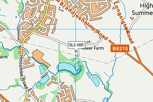 BL8 4BR map - OS VectorMap District (Ordnance Survey)