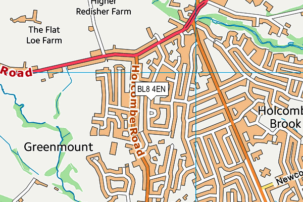 BL8 4EN map - OS VectorMap District (Ordnance Survey)