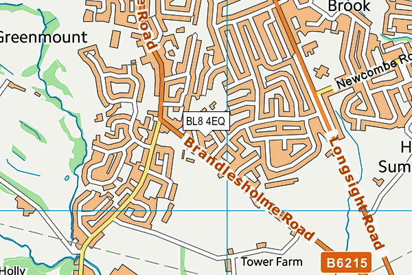 BL8 4EQ map - OS VectorMap District (Ordnance Survey)