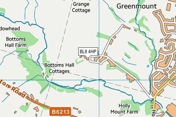 BL8 4HP map - OS VectorMap District (Ordnance Survey)