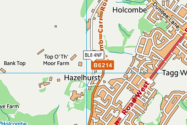 BL8 4NF map - OS VectorMap District (Ordnance Survey)