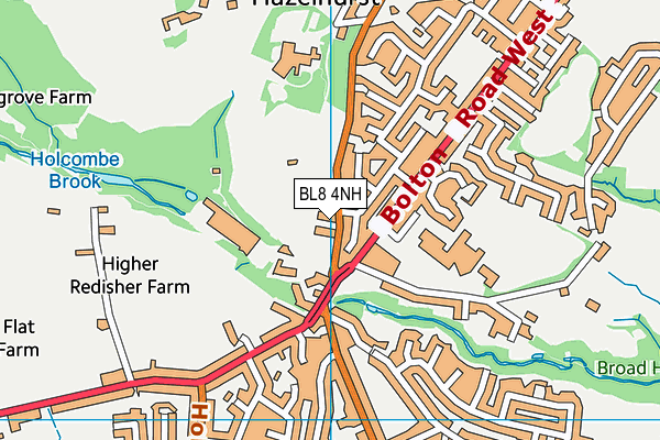 BL8 4NH map - OS VectorMap District (Ordnance Survey)