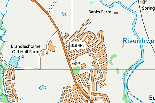 BL8 4PL map - OS VectorMap District (Ordnance Survey)