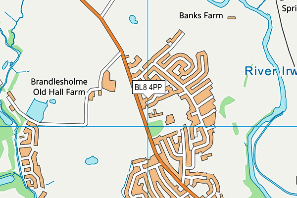BL8 4PP map - OS VectorMap District (Ordnance Survey)