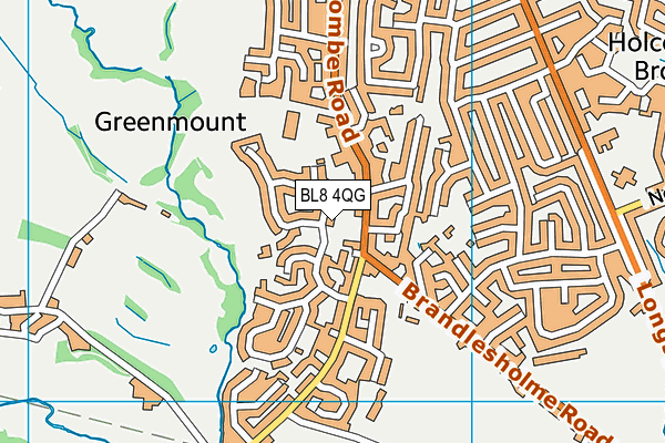 BL8 4QG map - OS VectorMap District (Ordnance Survey)