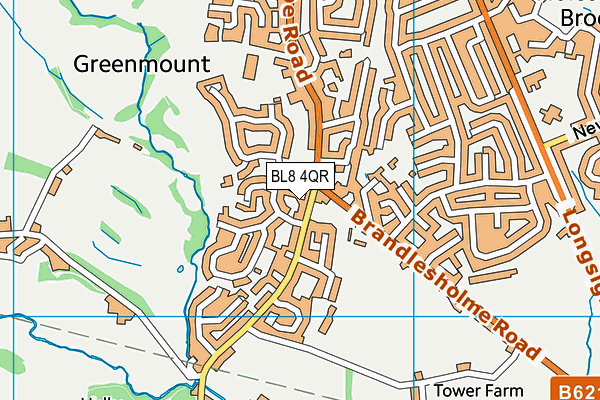 BL8 4QR map - OS VectorMap District (Ordnance Survey)