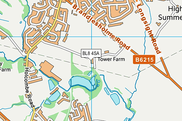 BL8 4SA map - OS VectorMap District (Ordnance Survey)
