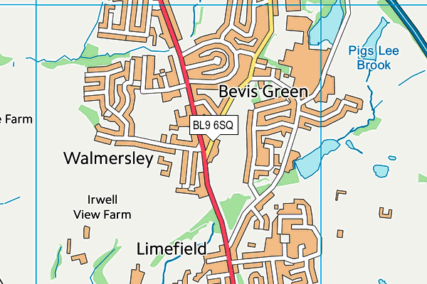 Map of REBECCA COURT (MILNROW) MANAGEMENT COMPANY LIMITED at district scale