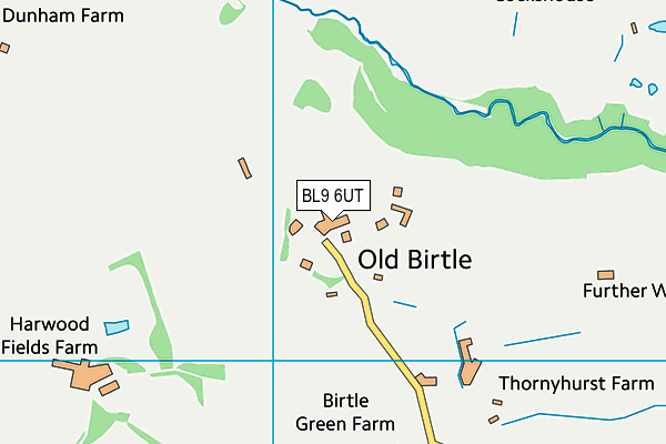 BL9 6UT map - OS VectorMap District (Ordnance Survey)