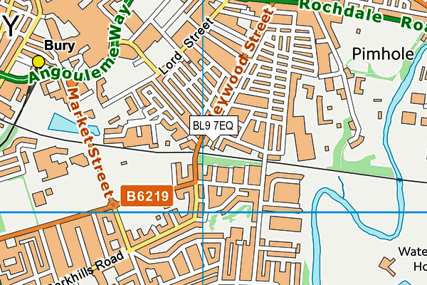 BL9 7EQ map - OS VectorMap District (Ordnance Survey)