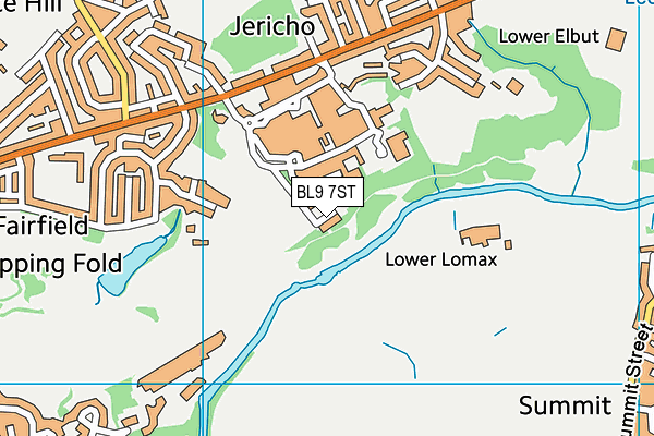 BL9 7ST map - OS VectorMap District (Ordnance Survey)