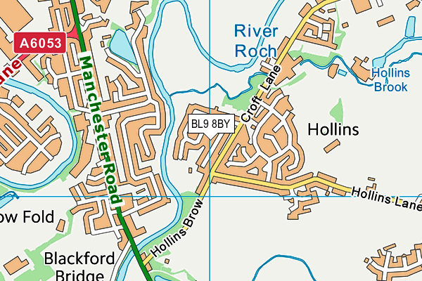 BL9 8BY map - OS VectorMap District (Ordnance Survey)