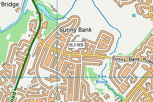 BL9 8EB map - OS VectorMap District (Ordnance Survey)