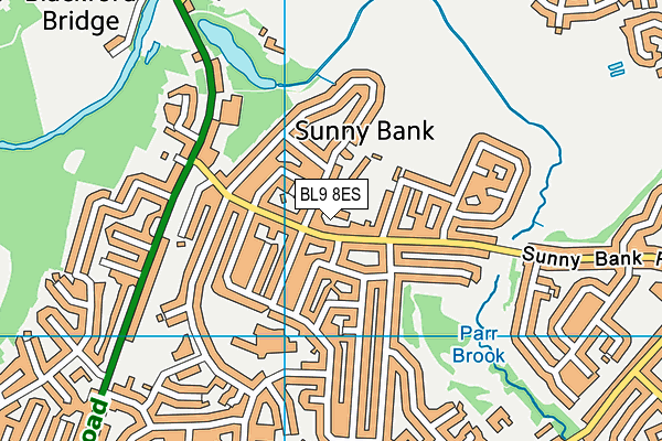 BL9 8ES map - OS VectorMap District (Ordnance Survey)