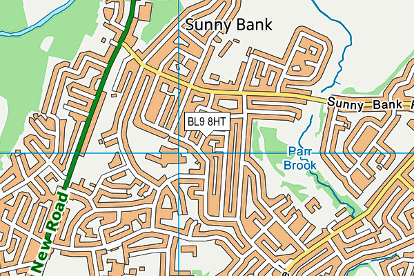 BL9 8HT map - OS VectorMap District (Ordnance Survey)