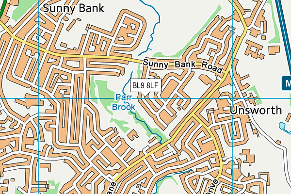 BL9 8LF map - OS VectorMap District (Ordnance Survey)