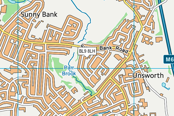 BL9 8LH map - OS VectorMap District (Ordnance Survey)