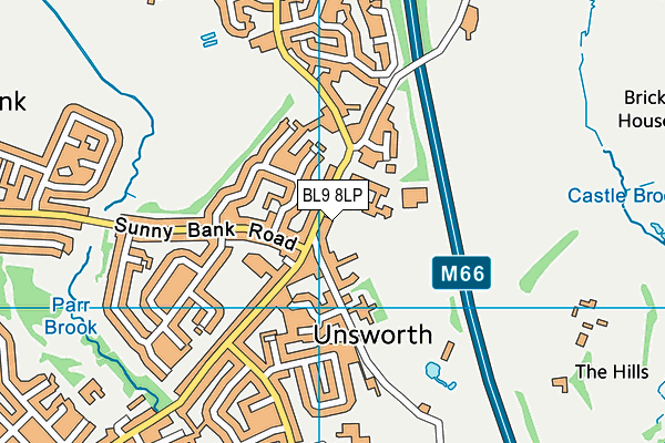 Unsworth Academy map (BL9 8LP) - OS VectorMap District (Ordnance Survey)