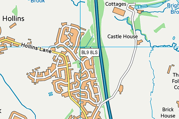 BL9 8LS map - OS VectorMap District (Ordnance Survey)