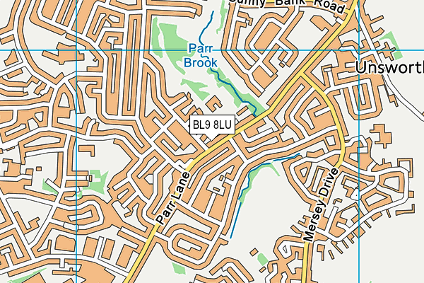 BL9 8LU map - OS VectorMap District (Ordnance Survey)