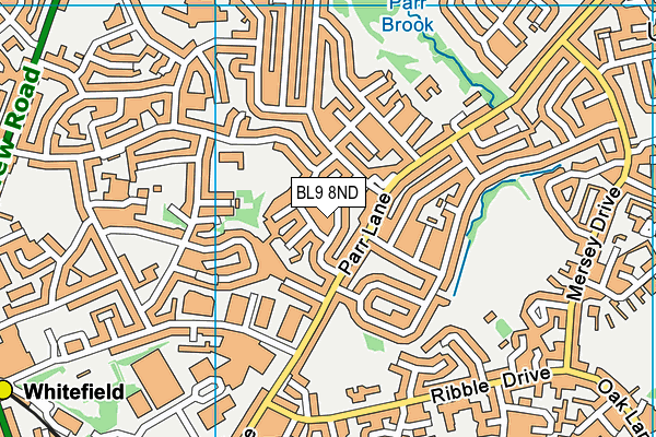 BL9 8ND map - OS VectorMap District (Ordnance Survey)