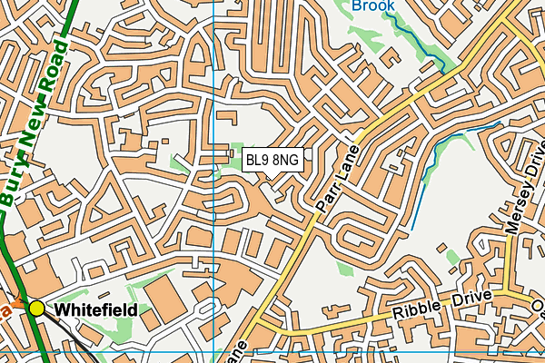 BL9 8NG map - OS VectorMap District (Ordnance Survey)
