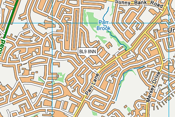 BL9 8NN map - OS VectorMap District (Ordnance Survey)