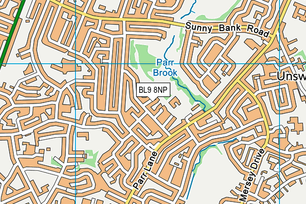 BL9 8NP map - OS VectorMap District (Ordnance Survey)