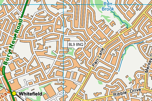 BL9 8NQ map - OS VectorMap District (Ordnance Survey)