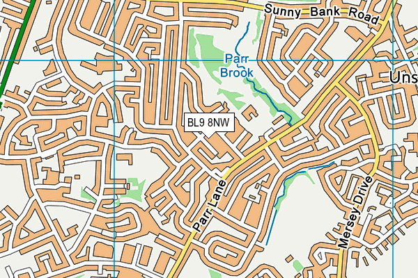 BL9 8NW map - OS VectorMap District (Ordnance Survey)