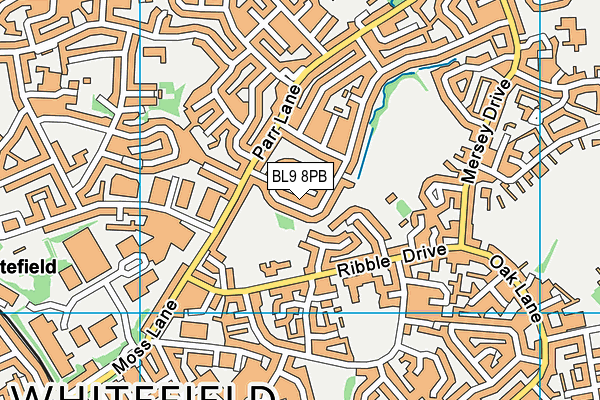 BL9 8PB map - OS VectorMap District (Ordnance Survey)