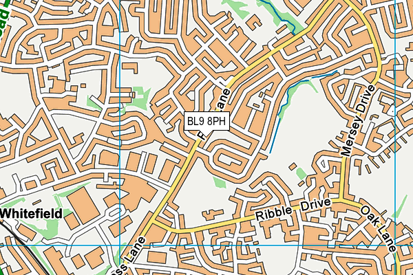 BL9 8PH map - OS VectorMap District (Ordnance Survey)