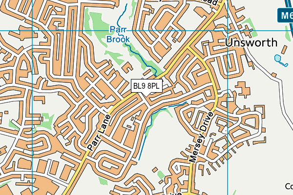 BL9 8PL map - OS VectorMap District (Ordnance Survey)