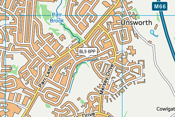 BL9 8PP map - OS VectorMap District (Ordnance Survey)