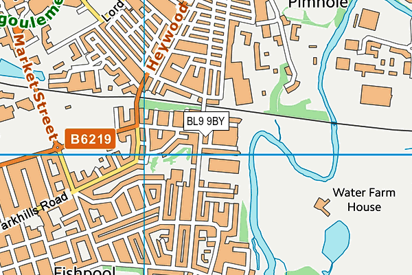 BL9 9BY map - OS VectorMap District (Ordnance Survey)