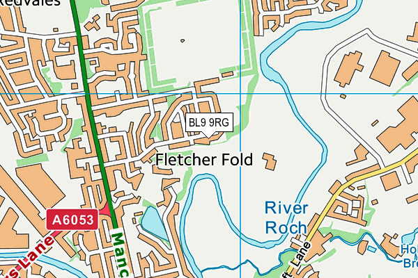 Goshen Sports Centre map (BL9 9RG) - OS VectorMap District (Ordnance Survey)