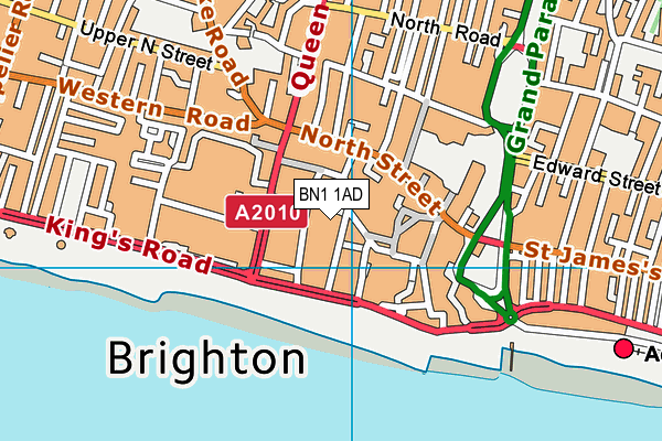 Map of THE PROJECTS BRIGHTON LTD at district scale