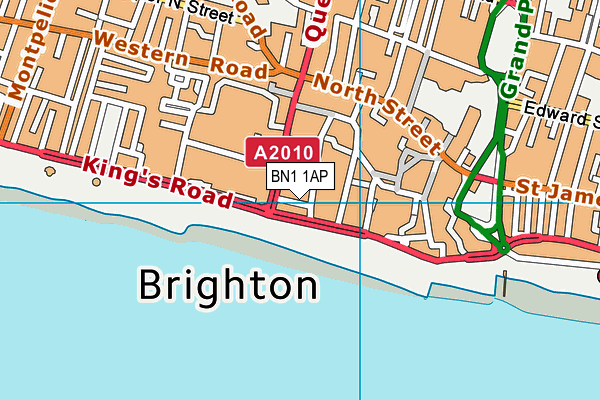 BN1 1AP map - OS VectorMap District (Ordnance Survey)