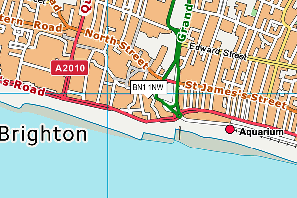 Map of 1 WILBURY AVENUE HOVE (FREEHOLD) LIMITED at district scale